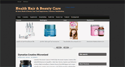 Desktop Screenshot of healthhairbeautycare.blogspot.com