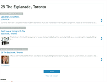 Tablet Screenshot of 25theesplanadetoronto.blogspot.com