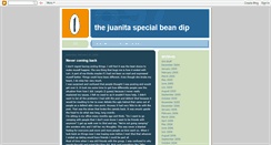 Desktop Screenshot of juanitaspecialbeandip.blogspot.com