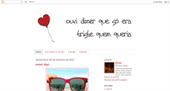 Desktop Screenshot of ouvidizerquesoeratristequemqueria.blogspot.com