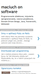 Mobile Screenshot of maciuch-on-software.blogspot.com