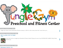 Tablet Screenshot of junglegymfitkids.blogspot.com