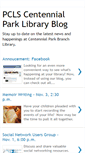 Mobile Screenshot of centennialparklibrary.blogspot.com