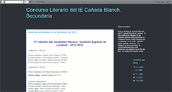 Desktop Screenshot of concursoliterariocanada.blogspot.com