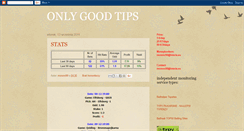 Desktop Screenshot of onlygoodtips.blogspot.com