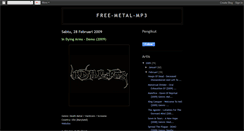 Desktop Screenshot of free-metal-mp3.blogspot.com