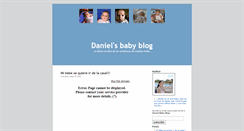 Desktop Screenshot of danielbabyblog.blogspot.com