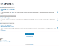 Tablet Screenshot of kmstrategies.blogspot.com