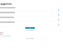 Tablet Screenshot of goggleindia.blogspot.com