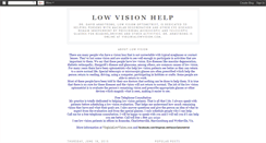 Desktop Screenshot of lowvisionhelp.blogspot.com