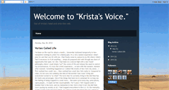 Desktop Screenshot of kristasvoice.blogspot.com