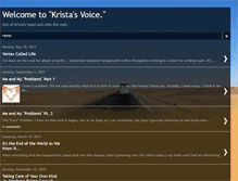 Tablet Screenshot of kristasvoice.blogspot.com