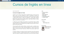 Desktop Screenshot of cursosinglesenlinea.blogspot.com