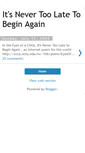 Mobile Screenshot of nevertoolatetobegin.blogspot.com