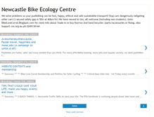 Tablet Screenshot of newcastlebikeecologycentre.blogspot.com