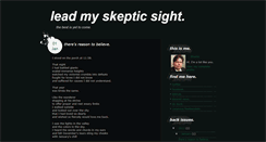 Desktop Screenshot of leadmyskepticsight.blogspot.com