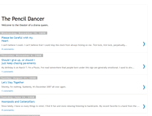 Tablet Screenshot of pencildancer.blogspot.com