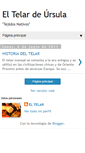 Mobile Screenshot of eltelardeursulahechoamano.blogspot.com