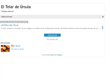 Tablet Screenshot of eltelardeursulahechoamano.blogspot.com