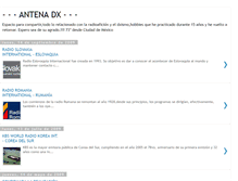 Tablet Screenshot of antena-dx.blogspot.com