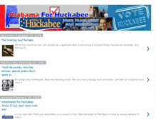 Tablet Screenshot of alabamaforhuckabee.blogspot.com