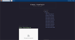 Desktop Screenshot of gamefinalfantasyart.blogspot.com