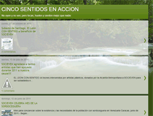 Tablet Screenshot of cincosentidosenaccion.blogspot.com