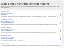 Tablet Screenshot of csucseruopaikartalanitasikozpont.blogspot.com