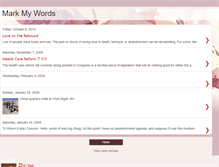 Tablet Screenshot of mywordsbymark.blogspot.com