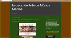 Desktop Screenshot of espaciodeartedemonicamedina.blogspot.com