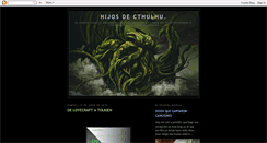 Desktop Screenshot of hijosdecthulhu.blogspot.com