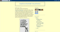 Desktop Screenshot of participatoryplanning.blogspot.com