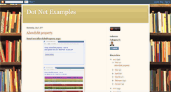 Desktop Screenshot of examplesdotnet.blogspot.com