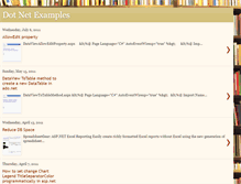 Tablet Screenshot of examplesdotnet.blogspot.com