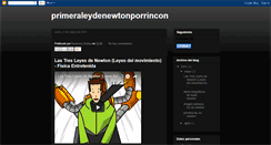 Desktop Screenshot of primeraleydenewtonporrincon.blogspot.com