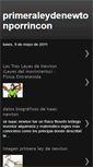 Mobile Screenshot of primeraleydenewtonporrincon.blogspot.com