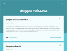 Tablet Screenshot of indonesianbloggers.blogspot.com