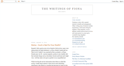 Desktop Screenshot of fionashearersblog.blogspot.com