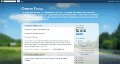 Desktop Screenshot of greenerfocus.blogspot.com