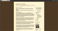 Desktop Screenshot of eternallearner.blogspot.com