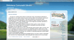 Desktop Screenshot of biblioteca-saveni.blogspot.com