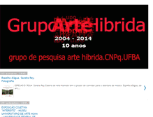 Tablet Screenshot of grupoartehibrida.blogspot.com