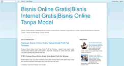 Desktop Screenshot of bisnis-on-line-gratis.blogspot.com