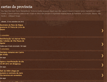 Tablet Screenshot of cartasdaprovincia.blogspot.com