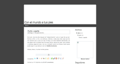 Desktop Screenshot of conelmundoatuspies.blogspot.com