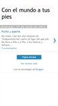 Mobile Screenshot of conelmundoatuspies.blogspot.com