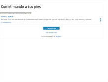 Tablet Screenshot of conelmundoatuspies.blogspot.com