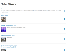 Tablet Screenshot of olafureliasson.blogspot.com