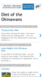Mobile Screenshot of okinawandiet.blogspot.com