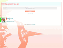 Tablet Screenshot of 2008beijingolympics.blogspot.com